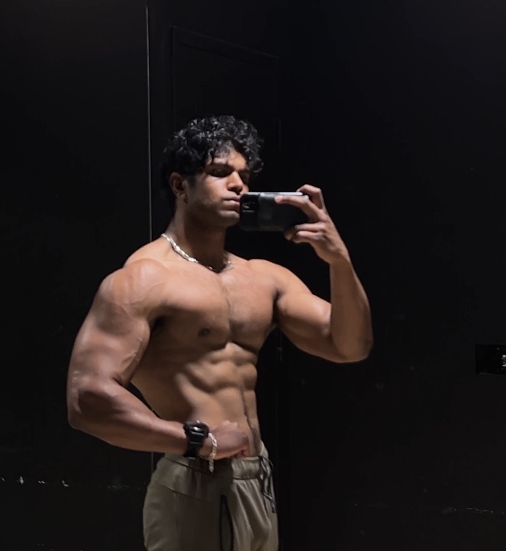 Viraj Chandra, founder of Evo, in the gym
